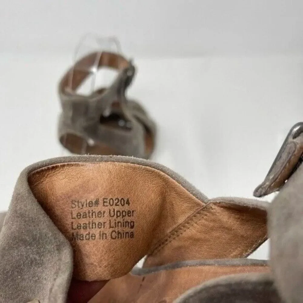 Madewell The Octavia Sandal brown suede heels US6 BoxE